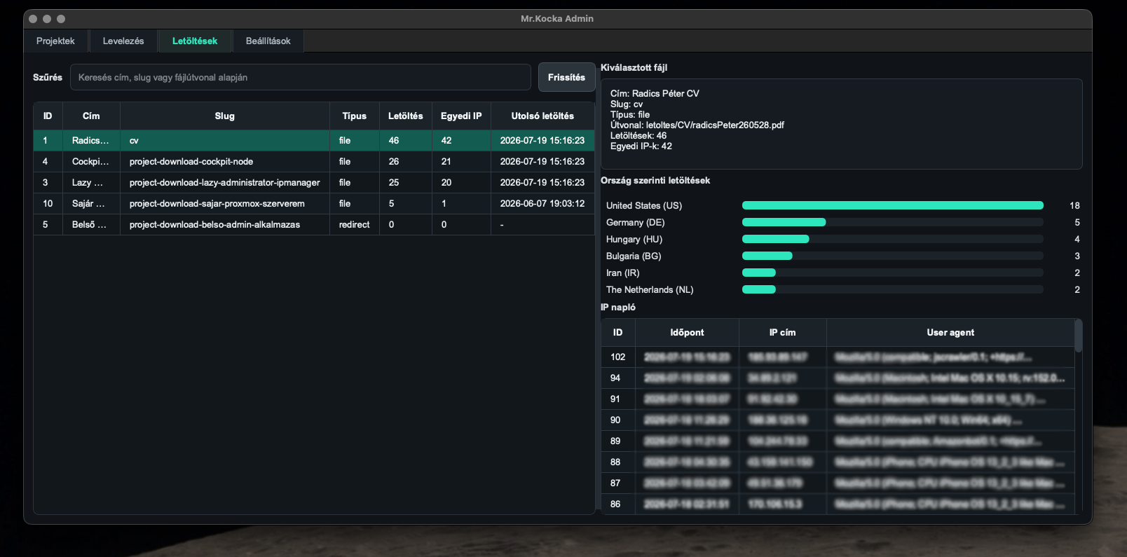 Weboldal Admin App galéria kép 2